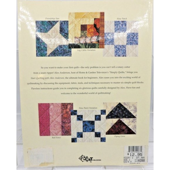 Start Quilting by Alex Anderson Quilt Patterns ©1997 C&T Publishing Beginner - Picture 2 of 9
